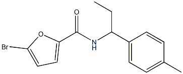 5-bromo-N-[1-(4-methylphenyl)propyl]-2-furamide Structure