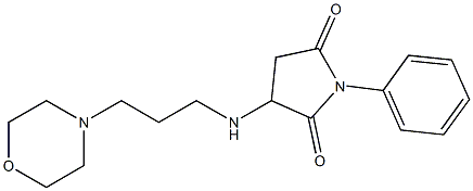 3-{[3-(4-morpholinyl)propyl]amino}-1-phenyl-2,5-pyrrolidinedione