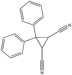 3,3-diphenyl-1,2-cyclopropanedicarbonitrile Struktur