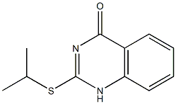 2-(isopropylsulfanyl)-4(1H)-quinazolinone,,结构式