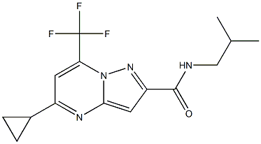 5-cyclopropyl-N-isobutyl-7-(trifluoromethyl)pyrazolo[1,5-a]pyrimidine-2-carboxamide