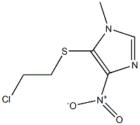 5-[(2-chloroethyl)sulfanyl]-4-nitro-1-methyl-1H-imidazole 结构式