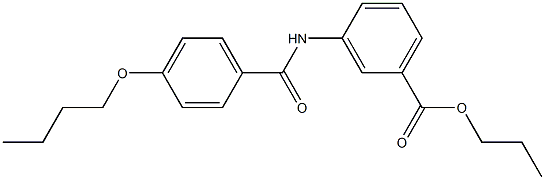 propyl 3-[(4-butoxybenzoyl)amino]benzoate