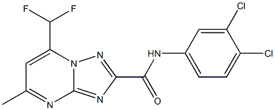 N-(3,4-dichlorophenyl)-7-(difluoromethyl)-5-methyl[1,2,4]triazolo[1,5-a]pyrimidine-2-carboxamide