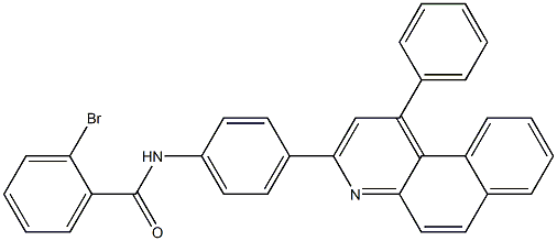 2-bromo-N-[4-(1-phenylbenzo[f]quinolin-3-yl)phenyl]benzamide