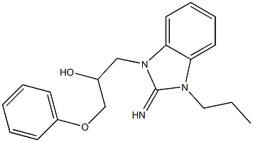 1-(2-imino-3-propyl-2,3-dihydro-1H-benzimidazol-1-yl)-3-phenoxy-2-propanol