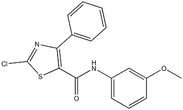 2-chloro-N-(3-methoxyphenyl)-4-phenyl-1,3-thiazole-5-carboxamide