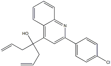 4-[2-(4-chlorophenyl)-4-quinolinyl]-1,6-heptadien-4-ol