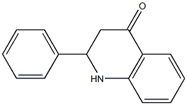 2-phenyl-2,3-dihydro-4(1H)-quinolinone 化学構造式