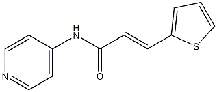 N-(4-pyridinyl)-3-(2-thienyl)acrylamide Structure