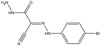 2-[(4-bromophenyl)hydrazono]-2-cyanoacetohydrazide Structure