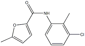 N-(3-chloro-2-methylphenyl)-5-methyl-2-furamide Struktur