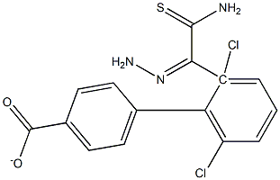 4-[2-(aminocarbothioyl)carbohydrazonoyl]-2,6-dichlorophenyl benzoate|