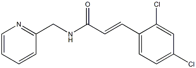 3-(2,4-dichlorophenyl)-N-(2-pyridinylmethyl)acrylamide Structure