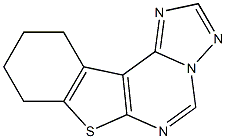 8,9,10,11-tetrahydro[1]benzothieno[3,2-e][1,2,4]triazolo[1,5-c]pyrimidine,,结构式