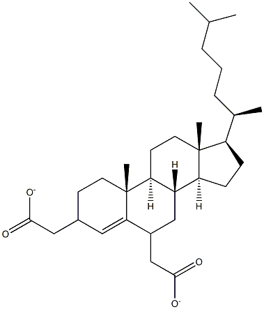 Cholest-4-ene-3,6-di-acetate Structure