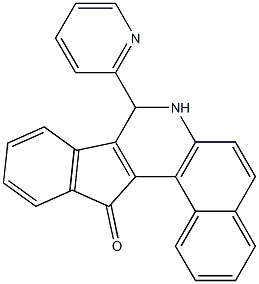 8-(2-pyridinyl)-7,8-dihydro-13H-benzo[f]indeno[1,2-c]quinolin-13-one Structure