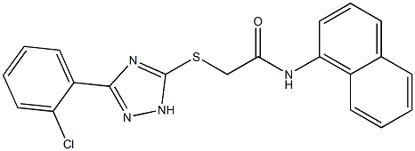 2-{[3-(2-chlorophenyl)-1H-1,2,4-triazol-5-yl]sulfanyl}-N-(1-naphthyl)acetamide|