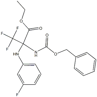ethyl 2-{[(benzyloxy)carbonyl]amino}-3,3,3-trifluoro-2-(3-fluoroanilino)propanoate