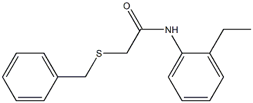 2-(benzylsulfanyl)-N-(2-ethylphenyl)acetamide Structure