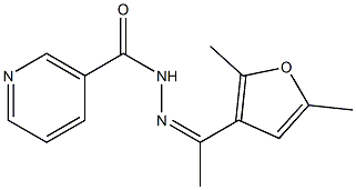  N'-[1-(2,5-dimethyl-3-furyl)ethylidene]nicotinohydrazide