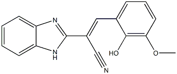 2-(1H-benzimidazol-2-yl)-3-(2-hydroxy-3-methoxyphenyl)acrylonitrile