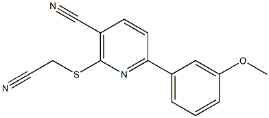 2-[(cyanomethyl)sulfanyl]-6-(3-methoxyphenyl)nicotinonitrile