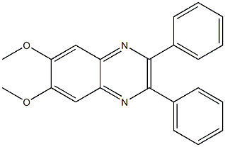 6,7-dimethoxy-2,3-diphenylquinoxaline 化学構造式