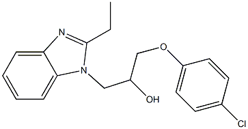  1-(4-chlorophenoxy)-3-(2-ethyl-1H-benzimidazol-1-yl)-2-propanol
