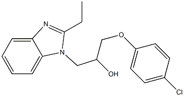 1-(4-chlorophenoxy)-3-(2-ethyl-1H-benzimidazol-1-yl)-2-propanol