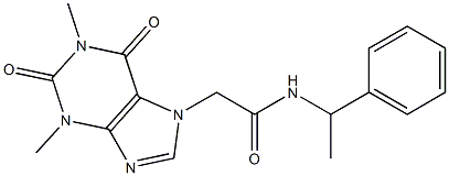 2-(1,3-dimethyl-2,6-dioxo-1,2,3,6-tetrahydro-7H-purin-7-yl)-N-(1-phenylethyl)acetamide