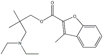 3-(diethylamino)-2,2-dimethylpropyl 3-methyl-1-benzofuran-2-carboxylate 结构式