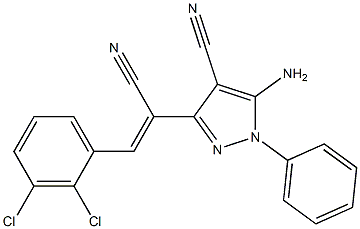 5-amino-3-[1-cyano-2-(2,3-dichlorophenyl)vinyl]-1-phenyl-1H-pyrazole-4-carbonitrile