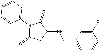  3-[(3-chlorobenzyl)amino]-1-phenyl-2,5-pyrrolidinedione