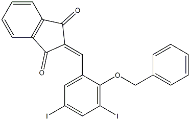 2-[2-(benzyloxy)-3,5-diiodobenzylidene]-1H-indene-1,3(2H)-dione