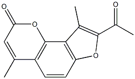 8-acetyl-4,9-dimethyl-2H-furo[2,3-h]chromen-2-one