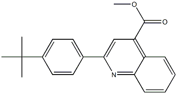 methyl 2-(4-tert-butylphenyl)-4-quinolinecarboxylate Struktur