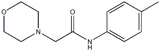 N-(4-methylphenyl)-2-morpholin-4-ylacetamide Struktur