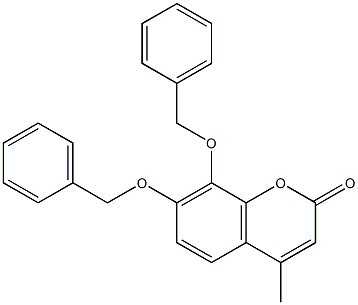7,8-bis(benzyloxy)-4-methyl-2H-chromen-2-one Structure