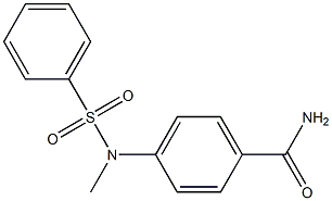 4-[methyl(phenylsulfonyl)amino]benzamide Structure