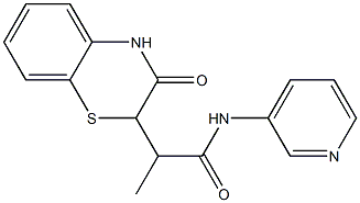 2-(3-oxo-3,4-dihydro-2H-1,4-benzothiazin-2-yl)-N-(3-pyridinyl)propanamide Structure