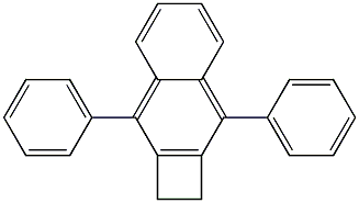 3,8-diphenyl-1,2-dihydrocyclobuta[b]naphthalene 化学構造式