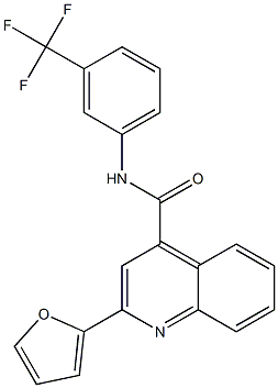 2-(2-furyl)-N-[3-(trifluoromethyl)phenyl]-4-quinolinecarboxamide