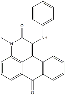 1-anilino-3-methyl-3H-naphtho[1,2,3-de]quinoline-2,7-dione Structure