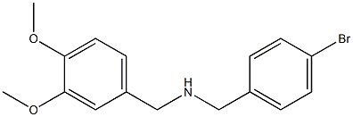 N-(4-bromobenzyl)(3,4-dimethoxyphenyl)methanamine Structure