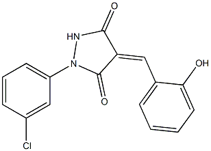 1-(3-chlorophenyl)-4-(2-hydroxybenzylidene)-3,5-pyrazolidinedione|