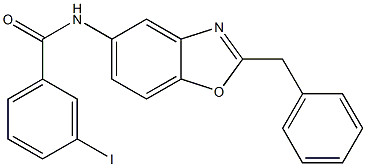N-(2-benzyl-1,3-benzoxazol-5-yl)-3-iodobenzamide Struktur