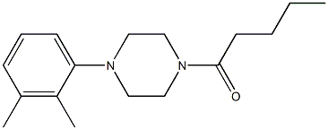 1-(2,3-dimethylphenyl)-4-pentanoylpiperazine 化学構造式