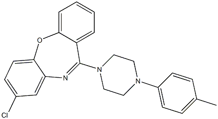 8-chloro-11-[4-(4-methylphenyl)-1-piperazinyl]dibenzo[b,f][1,4]oxazepine Structure