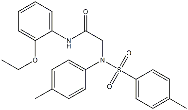 N-(2-ethoxyphenyl)-2-{4-methyl[(4-methylphenyl)sulfonyl]anilino}acetamide Structure